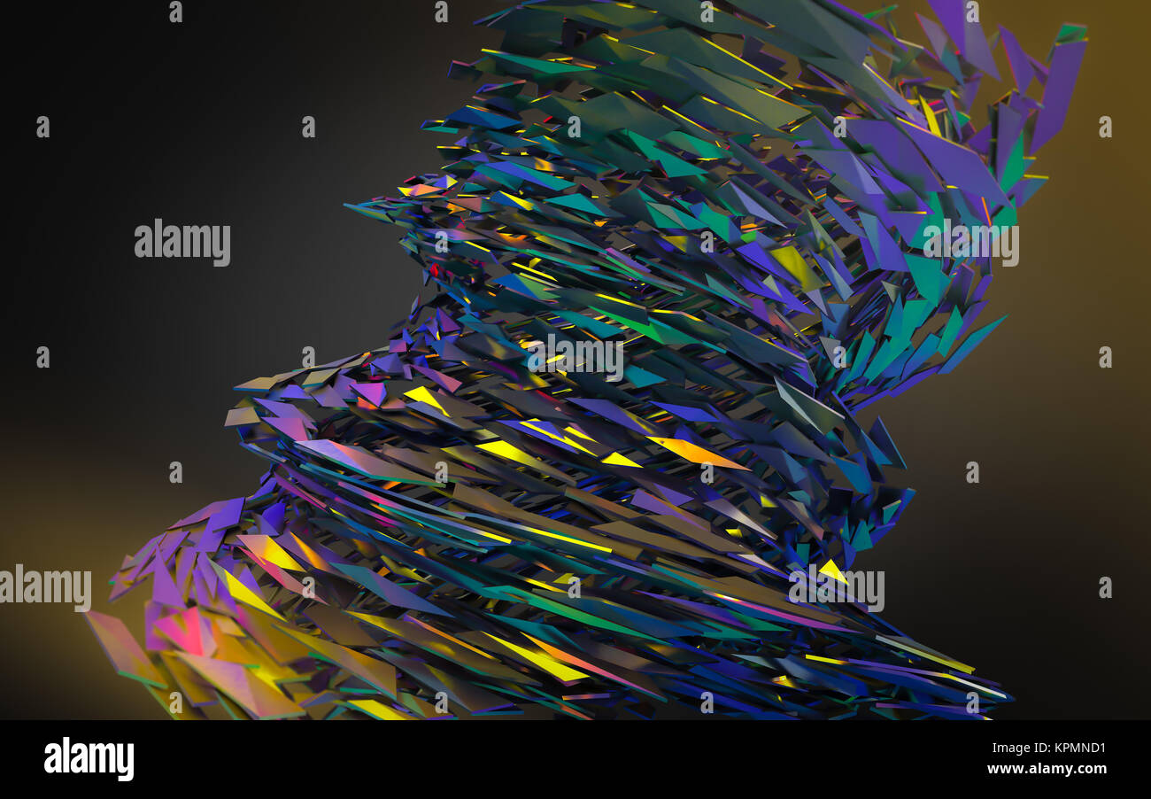 Abstract 3d rendering of chaotic structure Stock Photo - Alamy