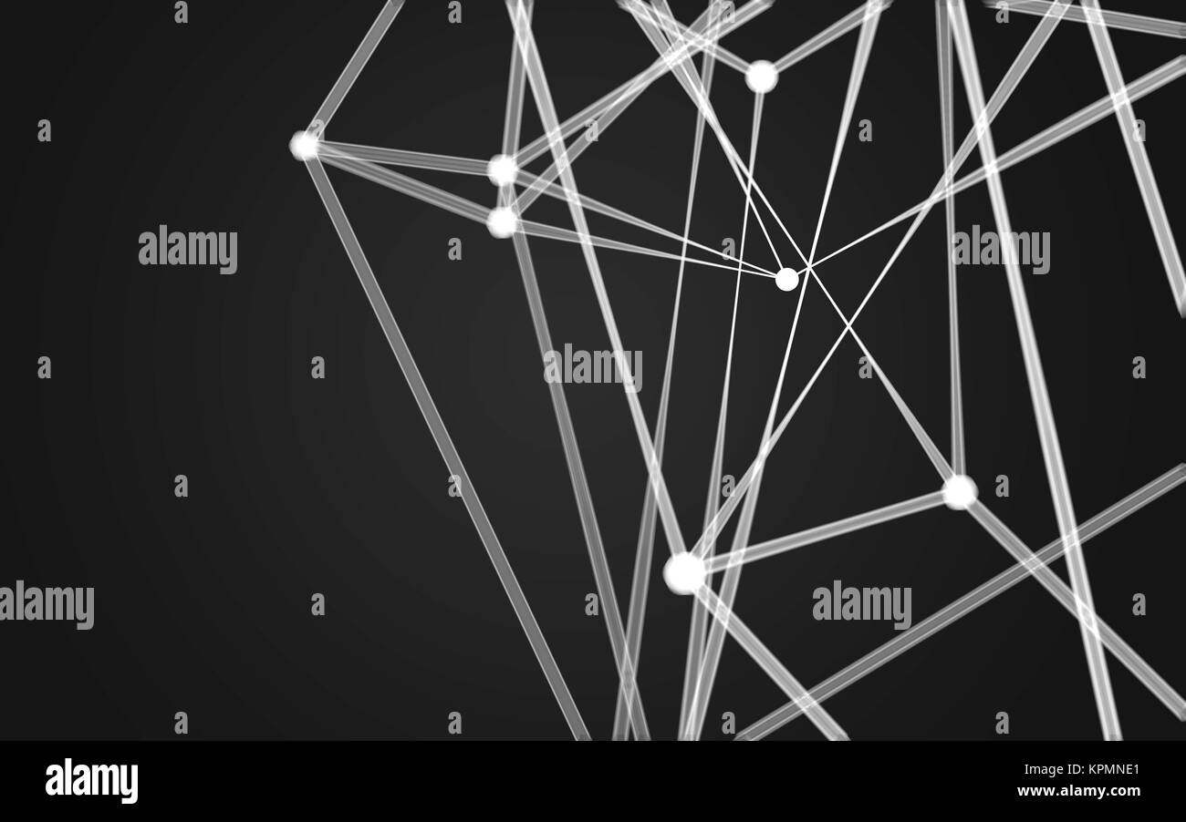 Abstract polygonal space low poly dark background Stock Photo - Alamy