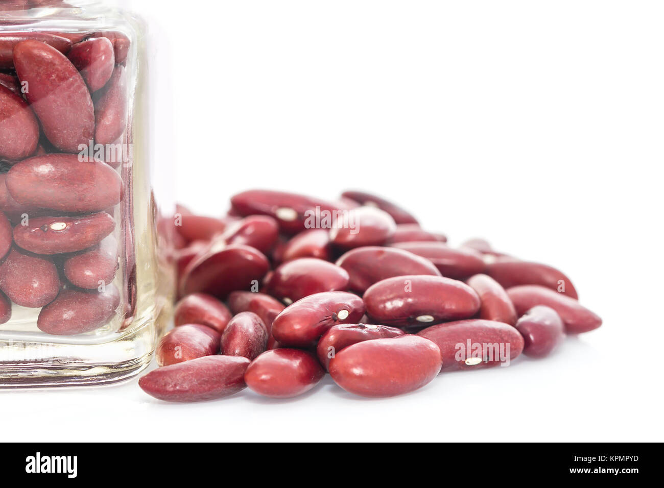 Bottle of dry Kidney beans Stock Photo Alamy
