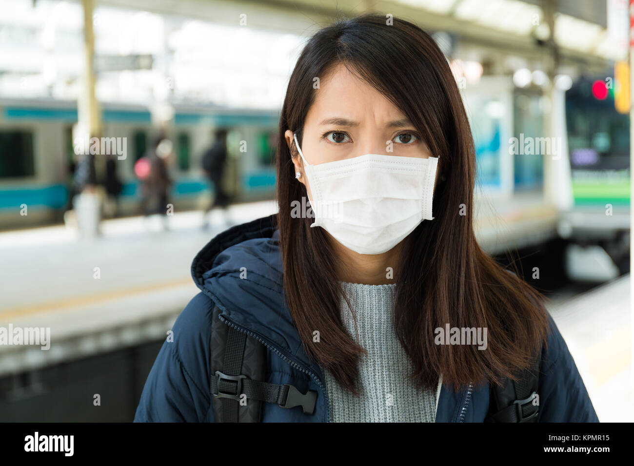 surgical mask lady surgical mask lady