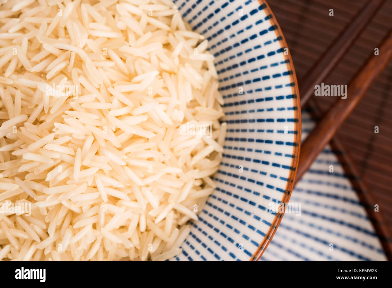 basmati rice in a bowl Stock Photo - Alamy