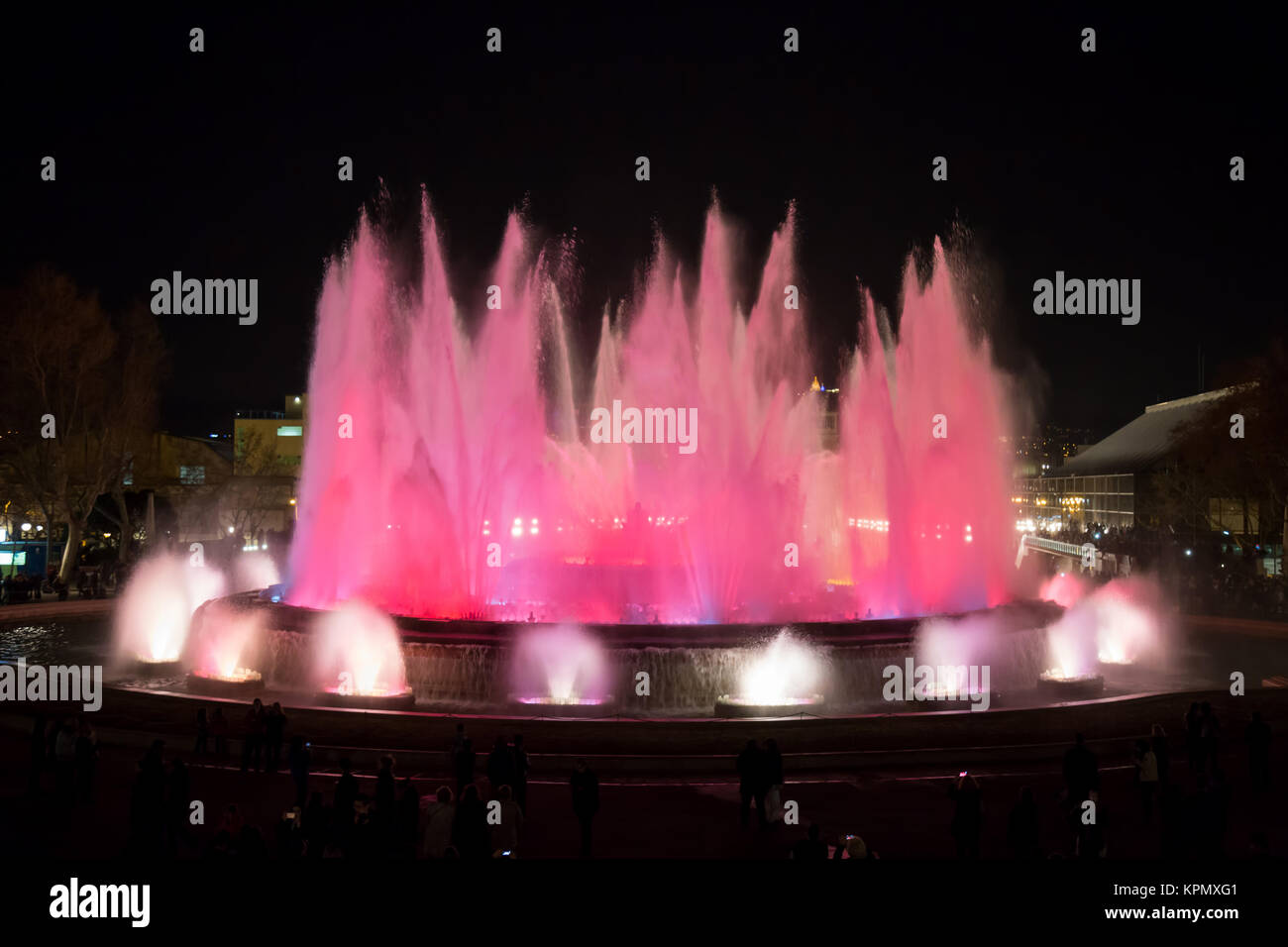The famous Montjuic Fountain in Barcelona.Spain Stock Photo Alamy