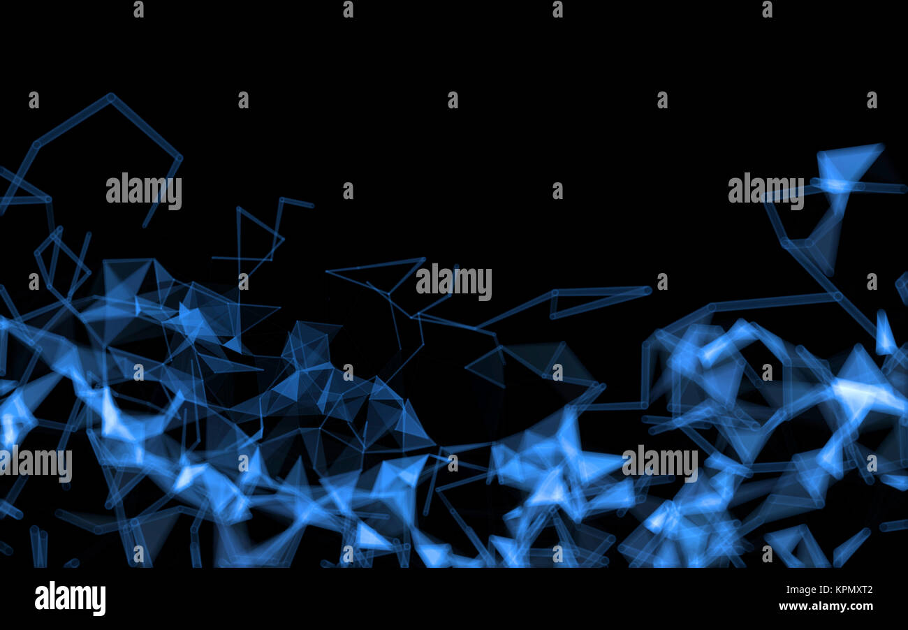 Abstract polygonal space low poly dark background Stock Photo - Alamy
