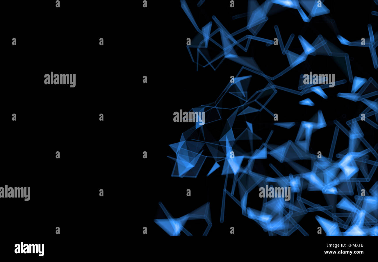 Abstract polygonal space low poly dark background Stock Photo - Alamy