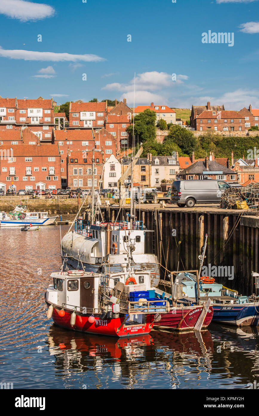 fishing port Whitby Yorkshire Ray Boswell Stock Photo