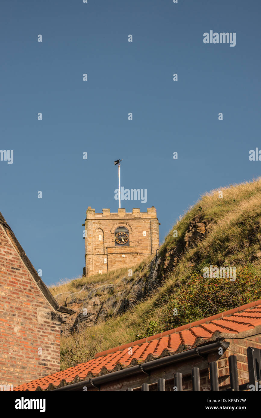church on the hill  Whitby Yorkshire  Ray Boswell Stock Photo