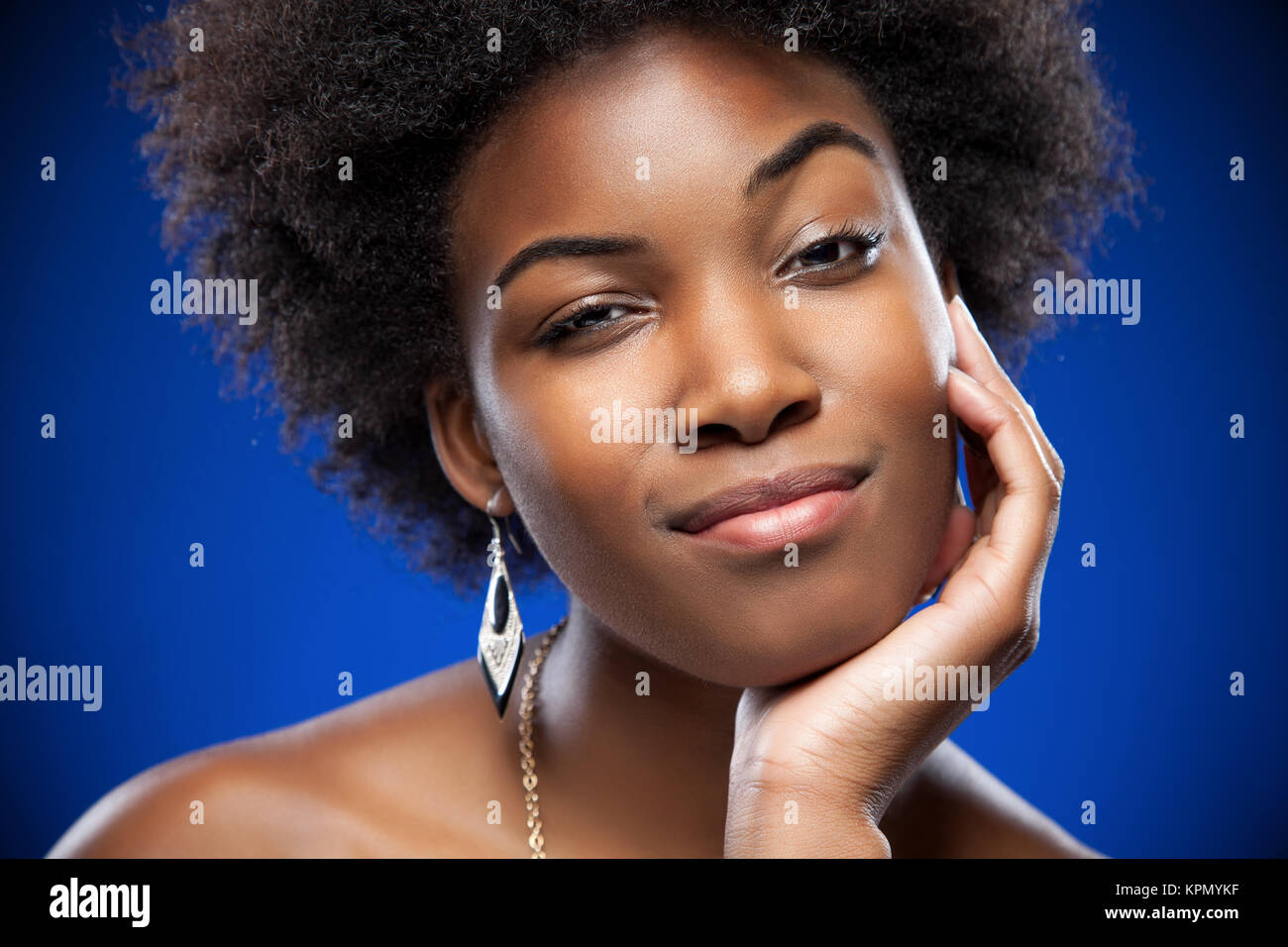 Young and beautiful black woman Stock Photo - Alamy