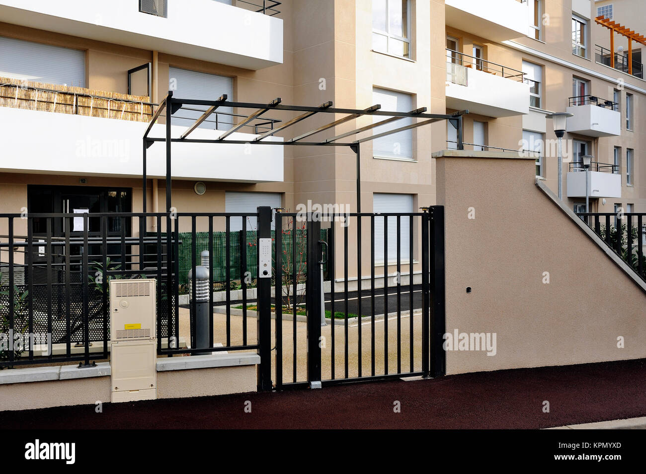 Secure a new building entrance Stock Photo - Alamy