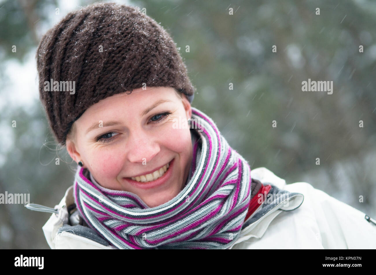 Winter Portrait Stock Photo
