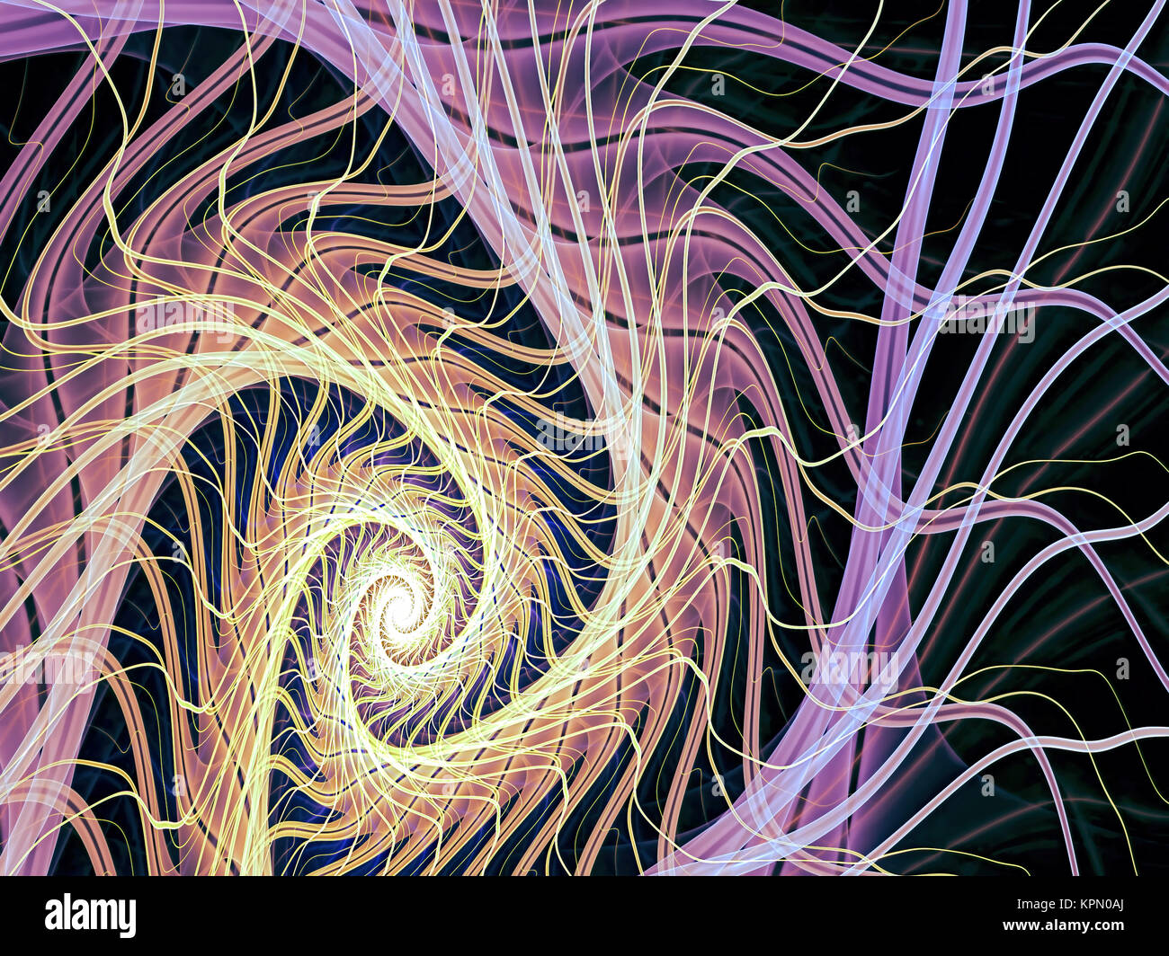 Abstract digitally generated image mystic spiral Stock Photo