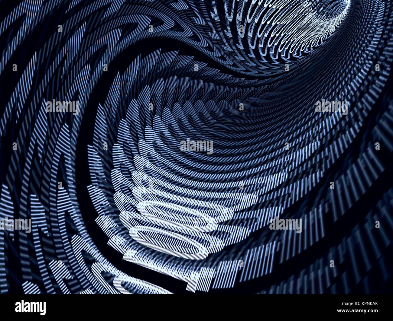 Abstract digitally generated image tunnel with digits Stock Photo - Alamy