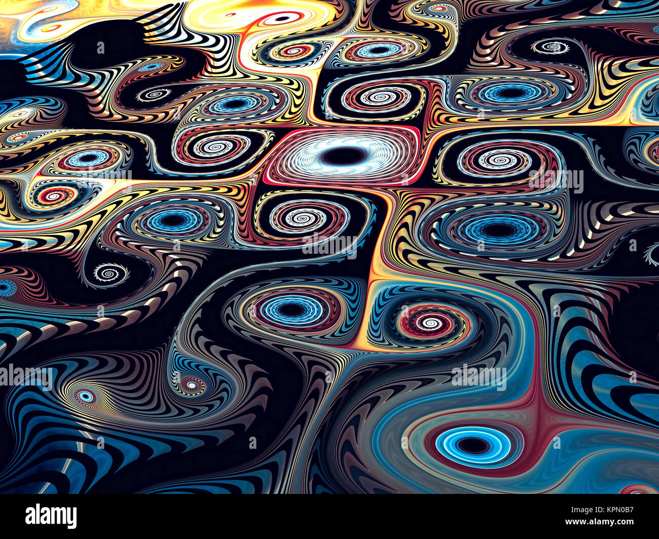 Abstract ornament background digitally generated image Stock Photo