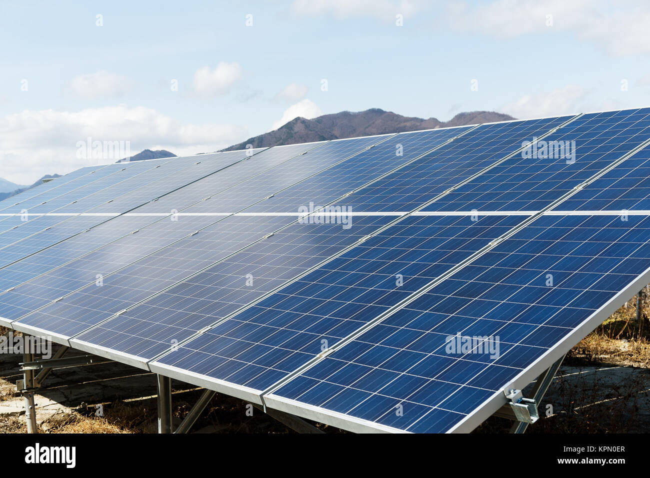 Solar panel in countryside Stock Photo - Alamy
