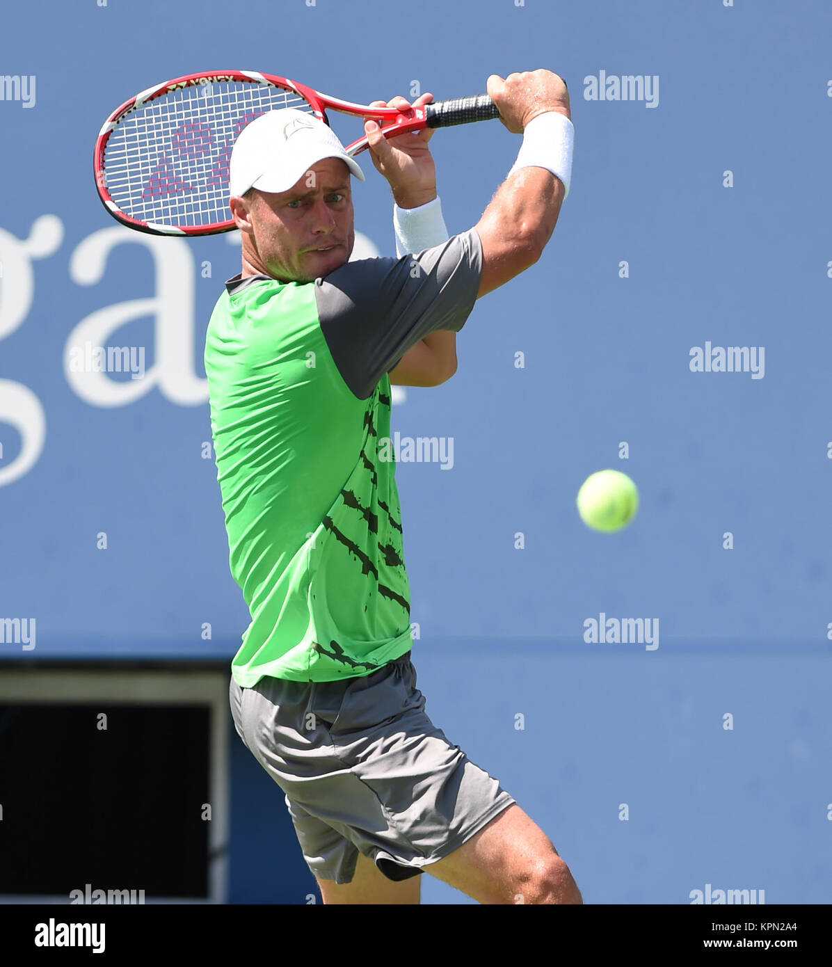 FLUSHING NY AUGUST 27 Lleyton Hewitt is sighted Day Three of the 2014