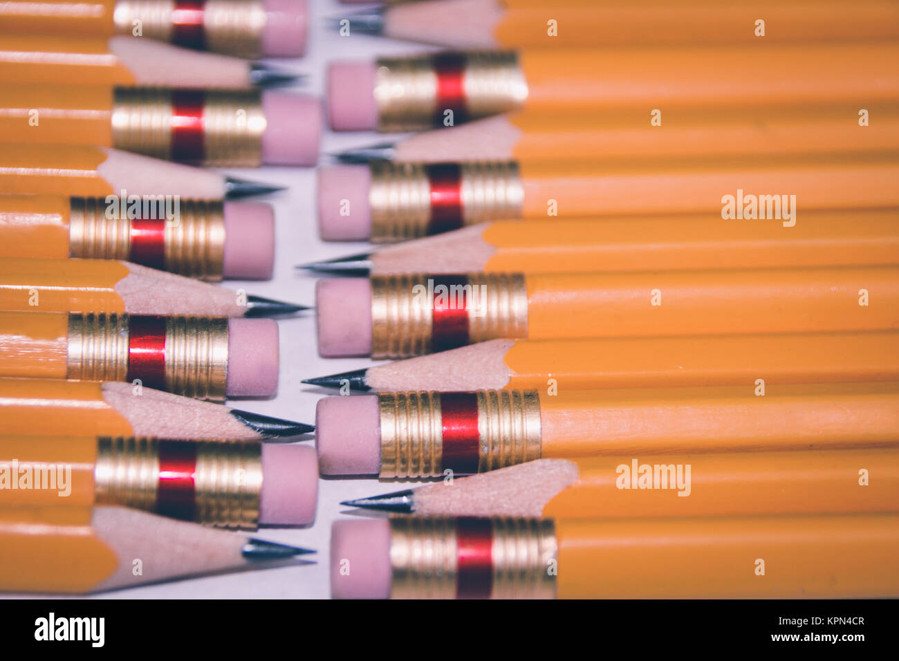 Detail photograph of some wood yellow pencils Stock Photo Alamy