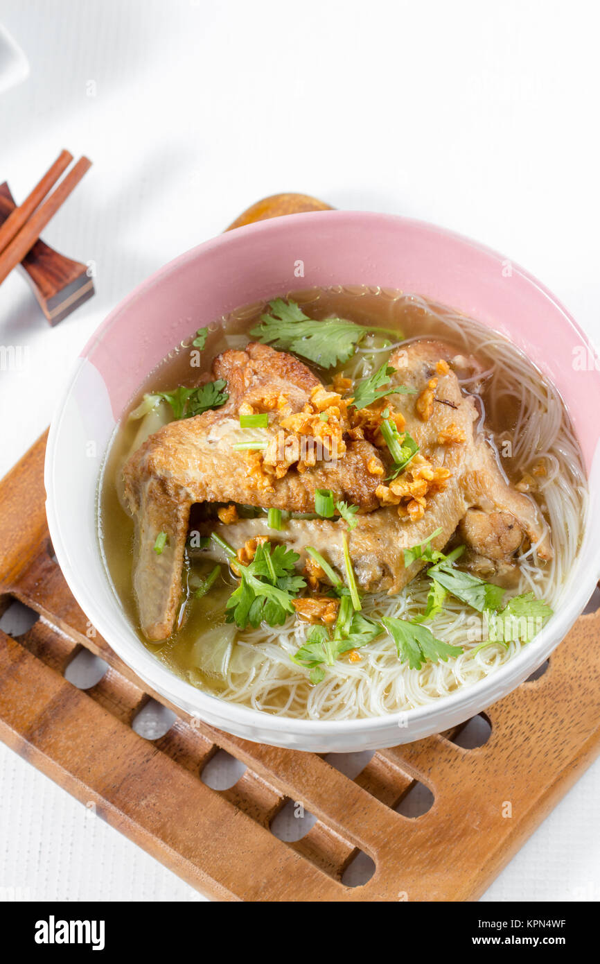Chicken Noodle Soup Stock Photo - Alamy