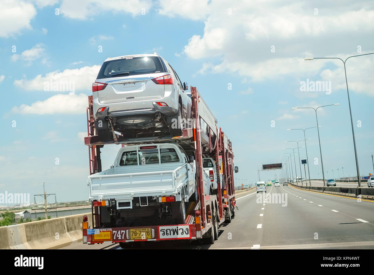 Car on highway Stock Photo - Alamy