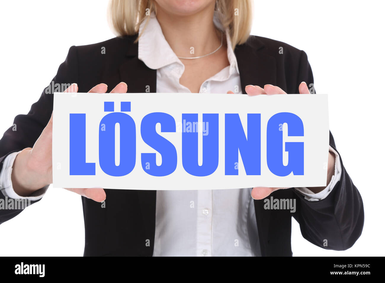 business concept with solution for problem success Stock Photo