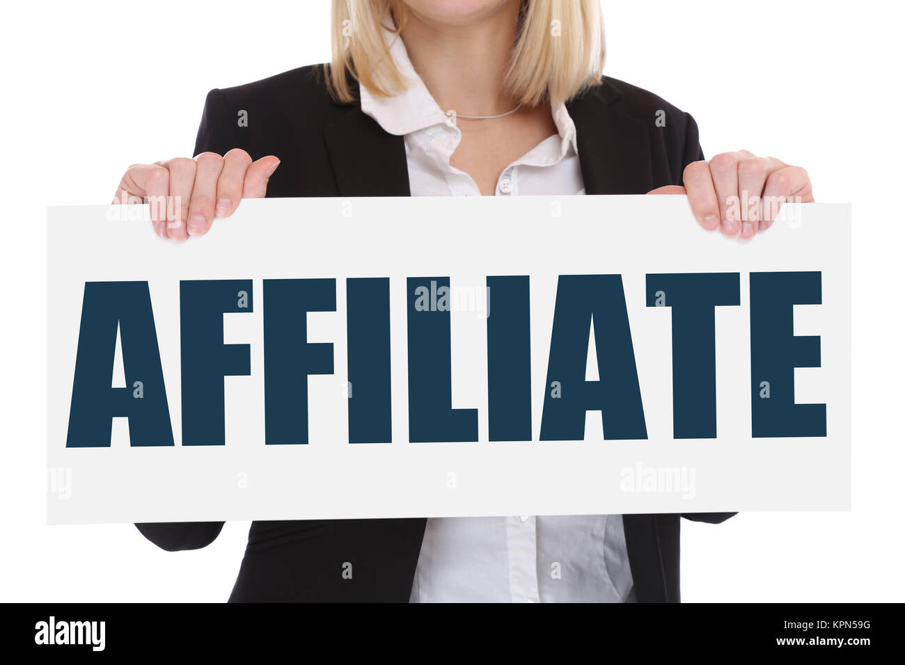 affiliate marketing online money online affiliate business concept Stock Photo