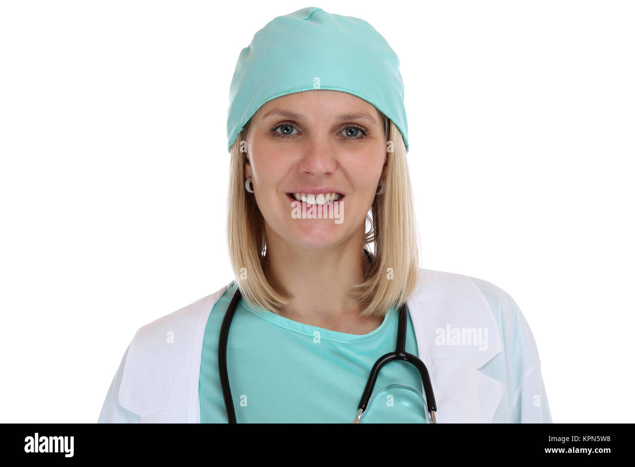 doctor nurse physician doctor portrait professional woman cut Stock Photo