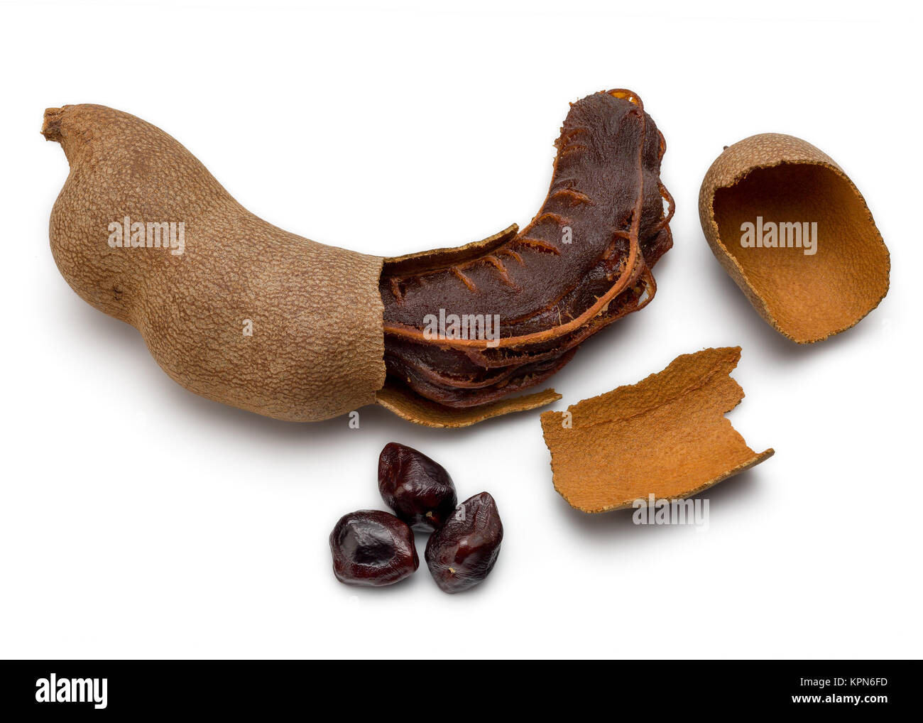 Dried Tamarind Fruit Stock Photo Alamy