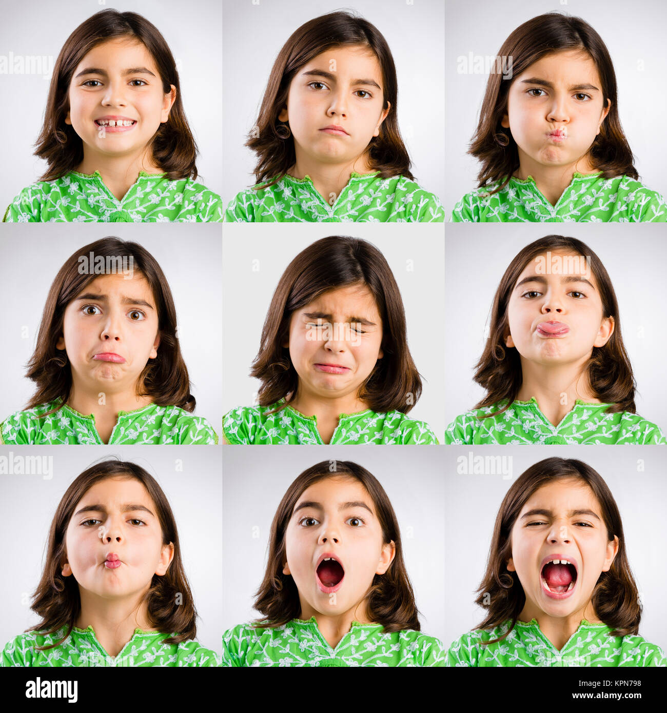 Diferent expressions Stock Photo