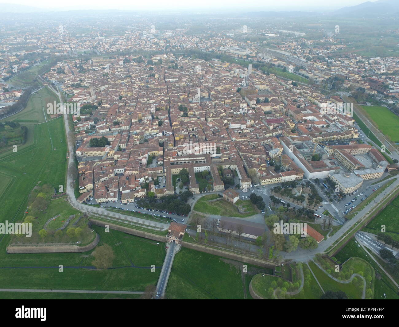 aerial lucca Stock Photo