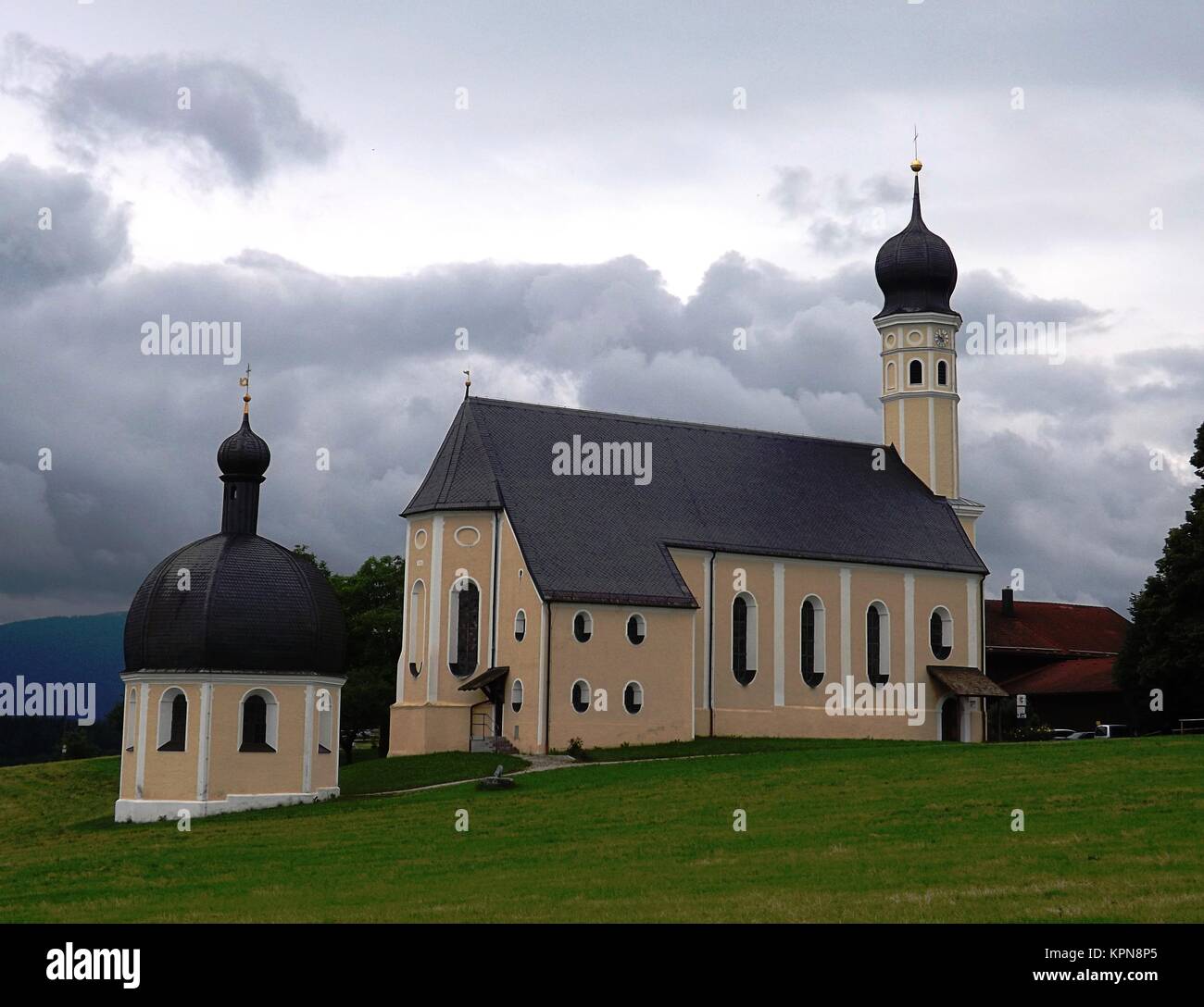 church and chapel in wilparting Stock Photo