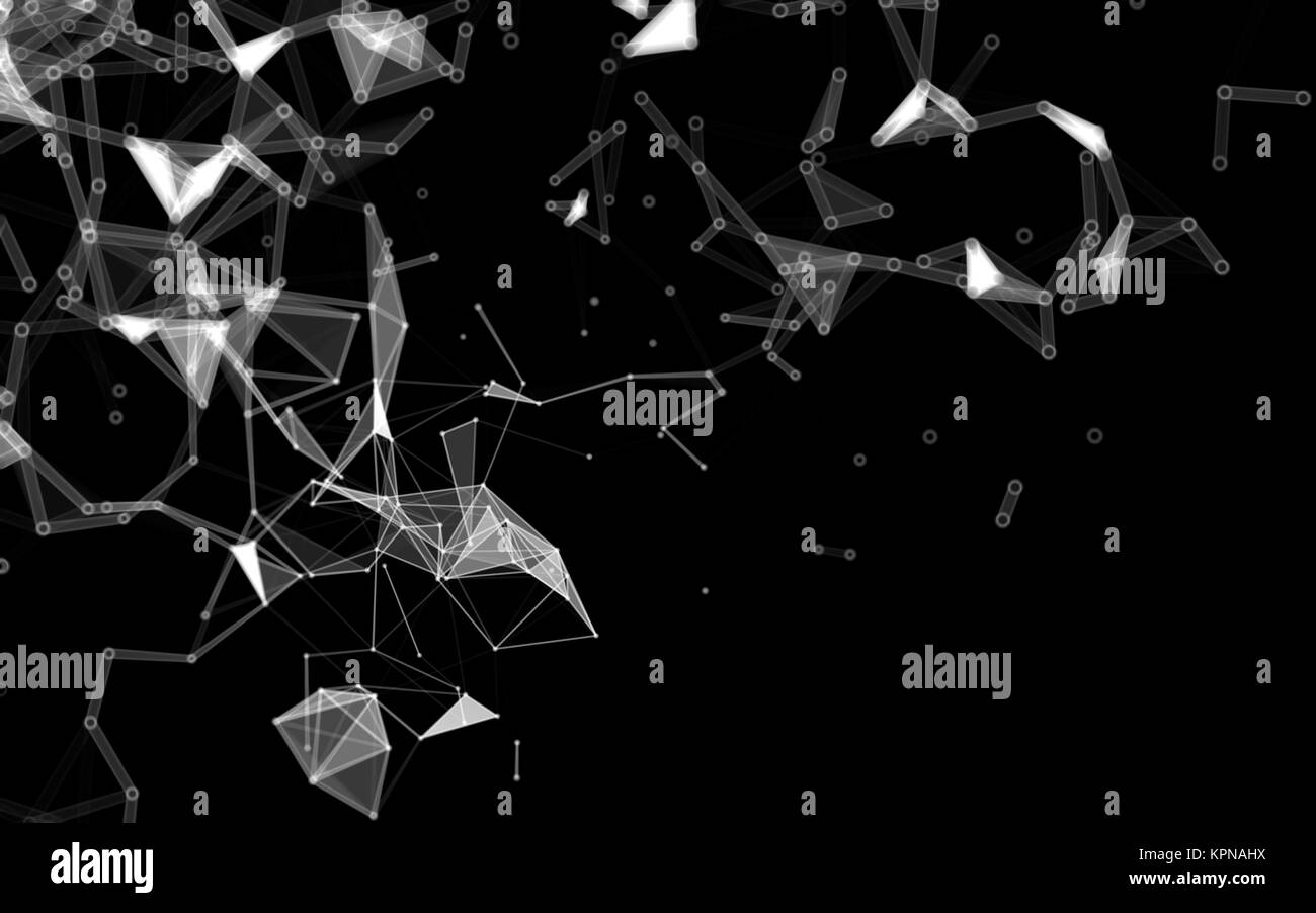Abstract polygonal space low poly dark background Stock Photo - Alamy