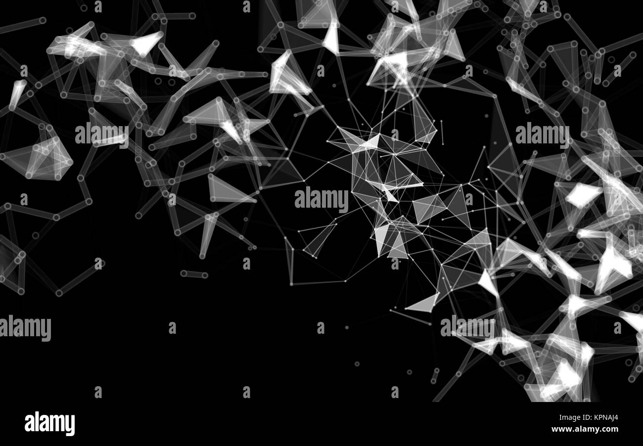 Abstract polygonal space low poly dark background Stock Photo - Alamy