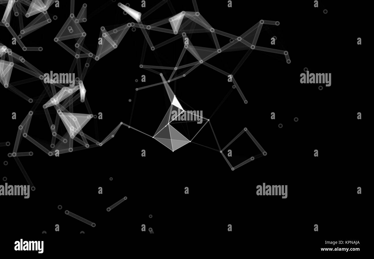 Abstract polygonal space low poly dark background Stock Photo - Alamy