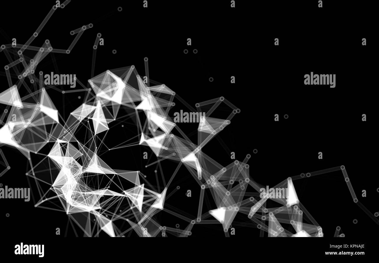Abstract polygonal space low poly dark background Stock Photo - Alamy