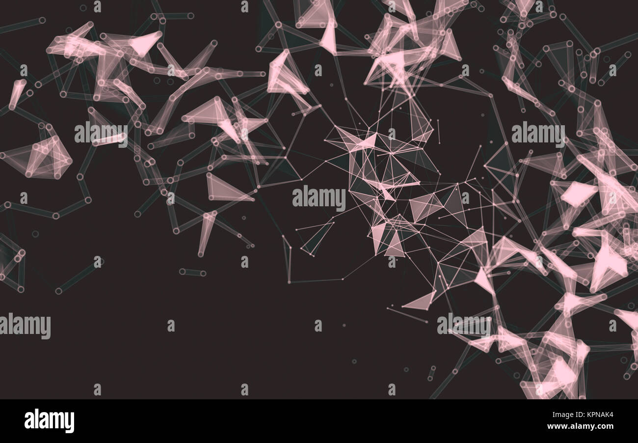 Abstract polygonal space low poly dark background Stock Photo - Alamy
