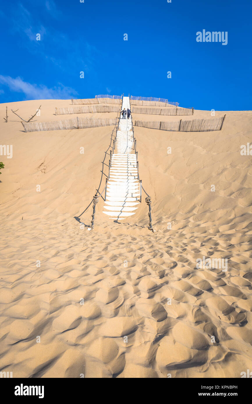 Dune du Pyla the largest sand dune in Europe, Aquitaine, France Stock
