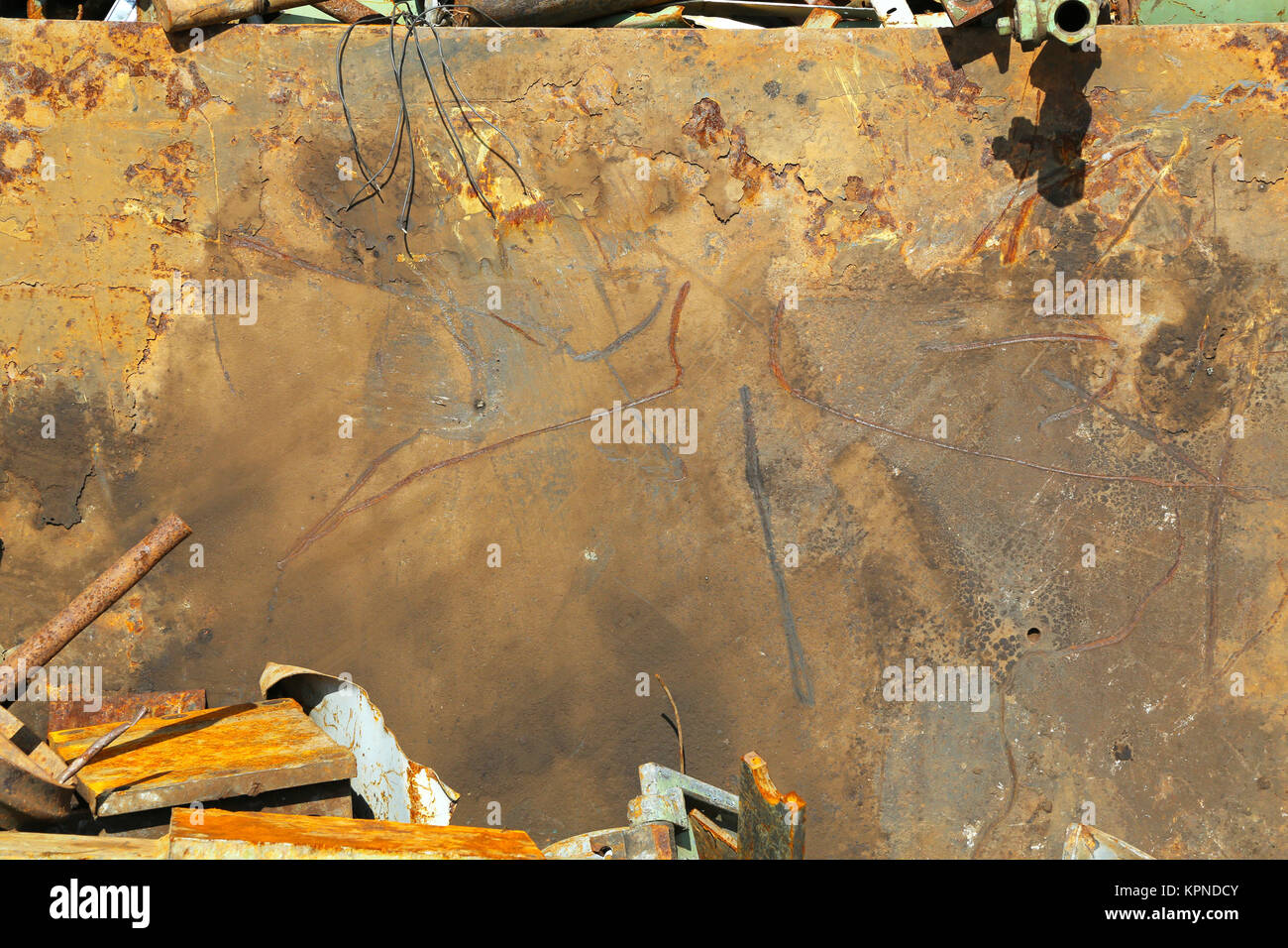 Scrap metal Stock Photo