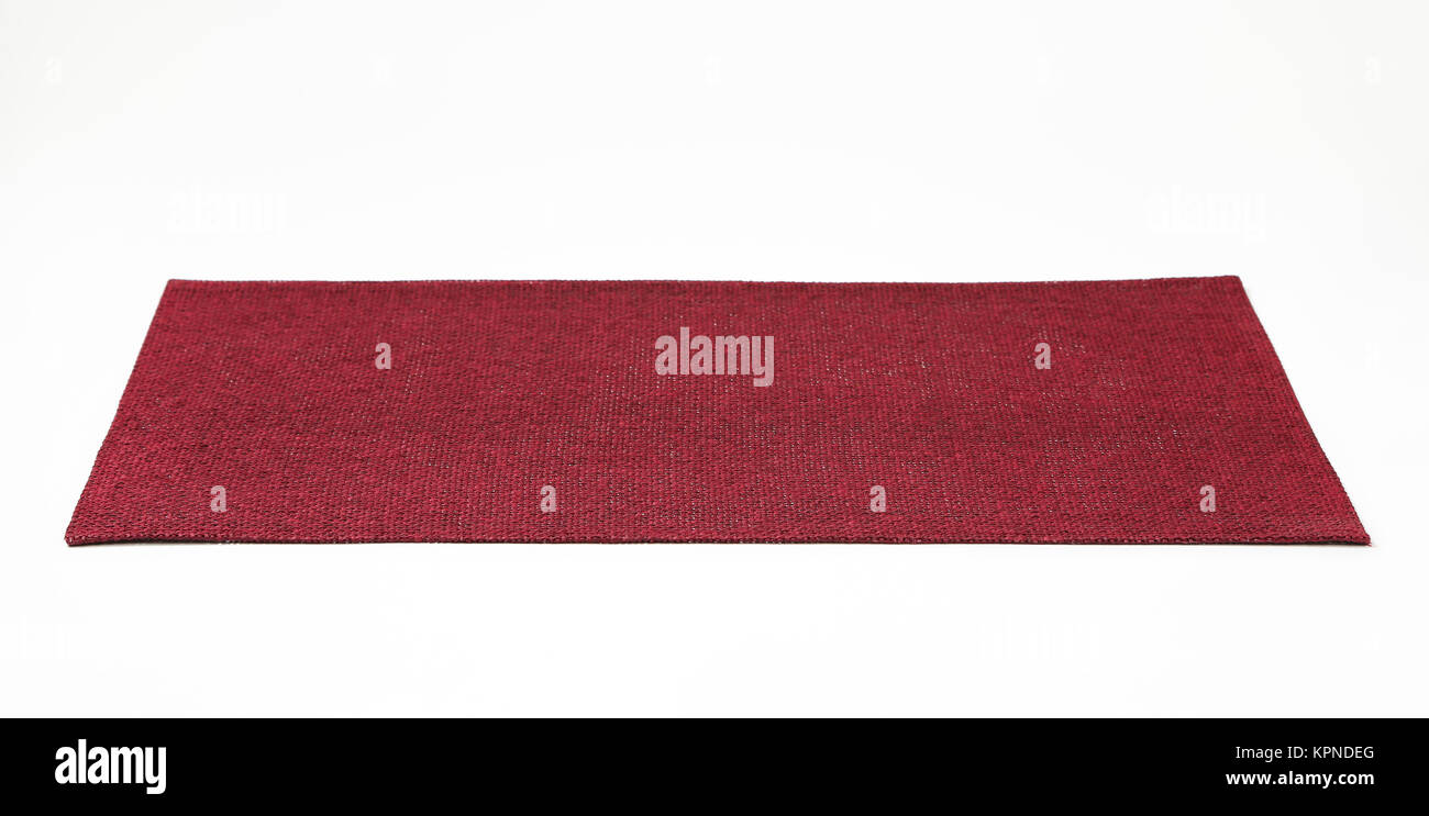 Rectangular burgundy place mat Stock Photo Alamy