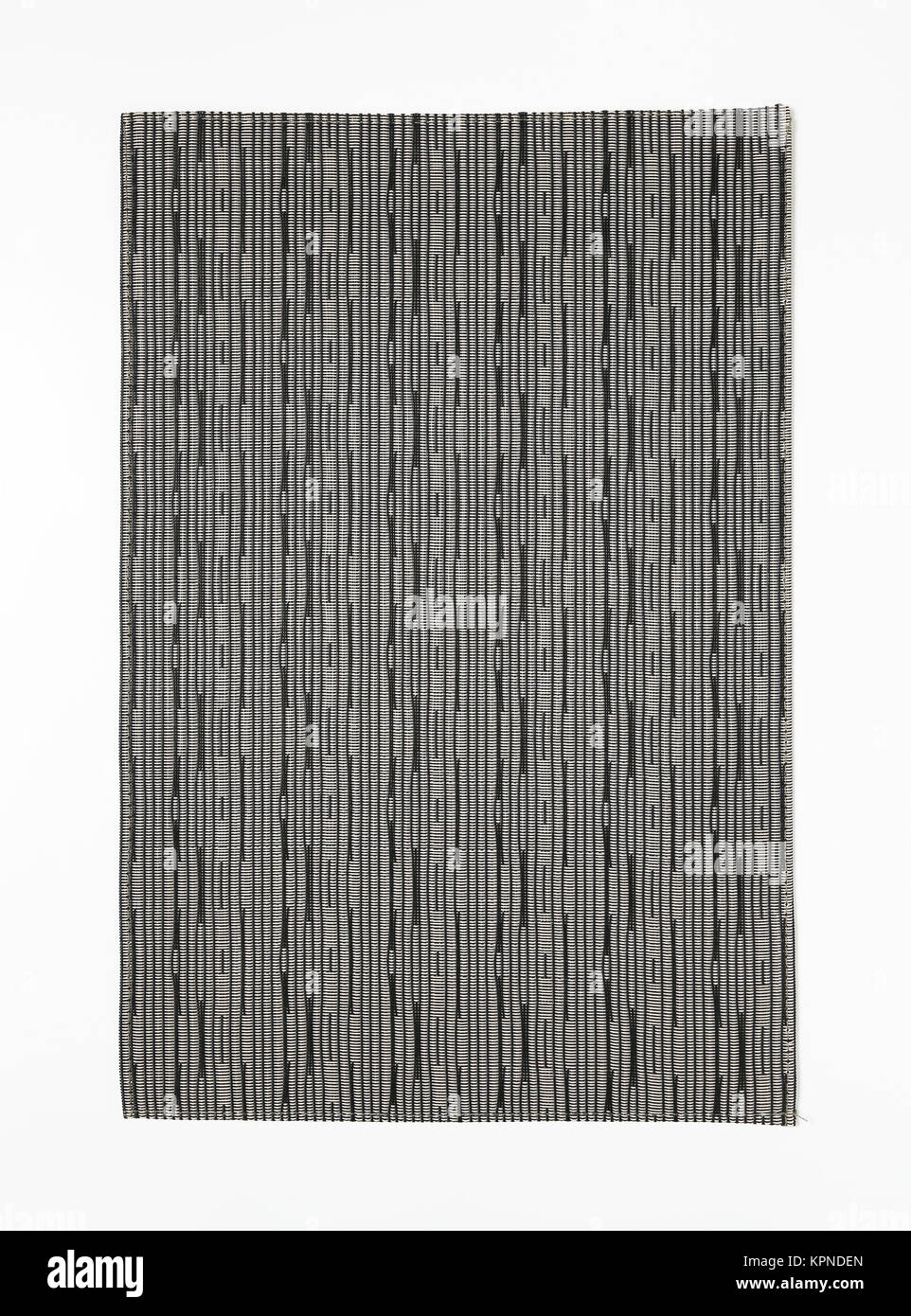 Rectangular gray table mat Stock Photo