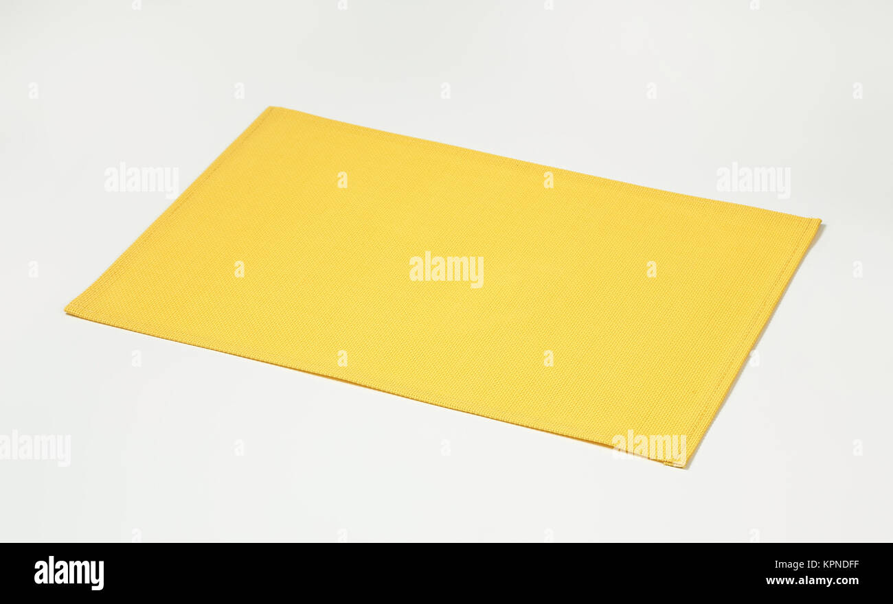 rectangle yellow placemat Stock Photo Alamy