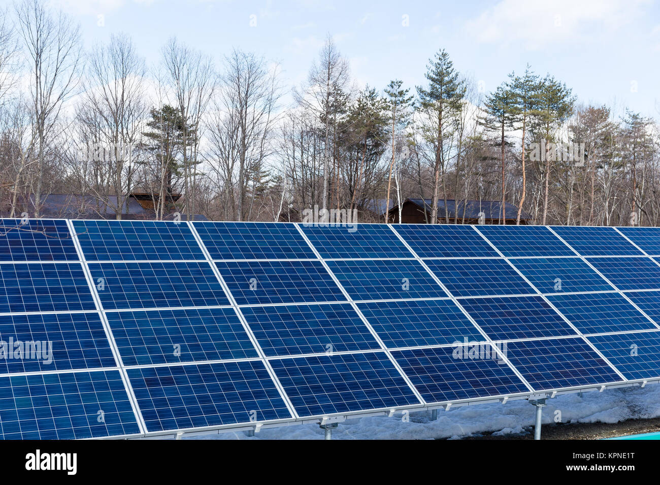 Solar panel in countryside Stock Photo - Alamy