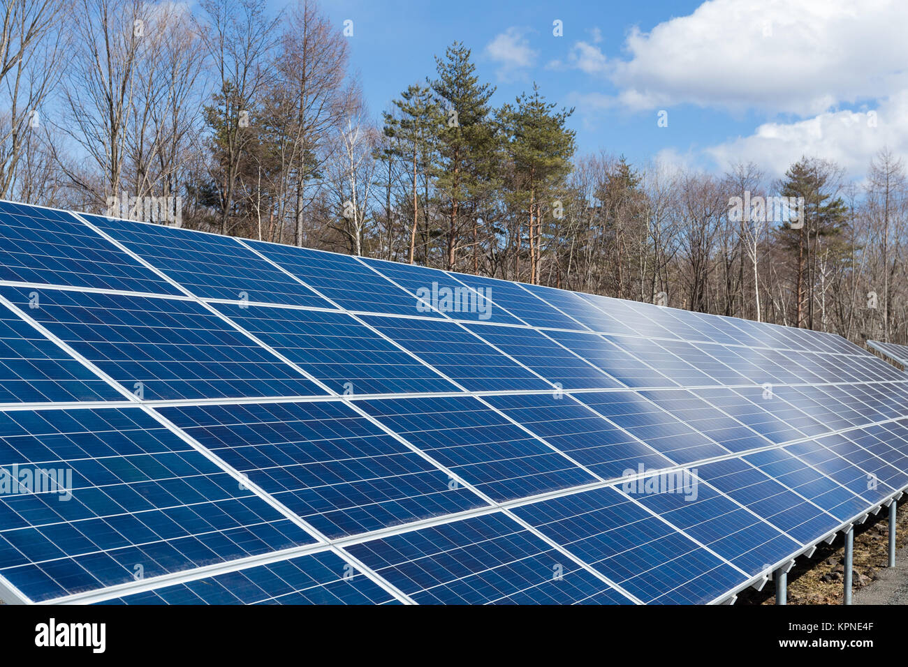 Solar energy power plant Stock Photo - Alamy