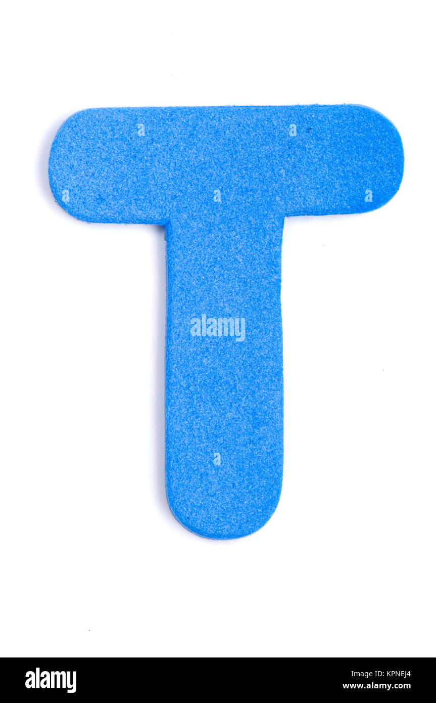 Letter t foam alphabet hi-res stock photography and images - Alamy