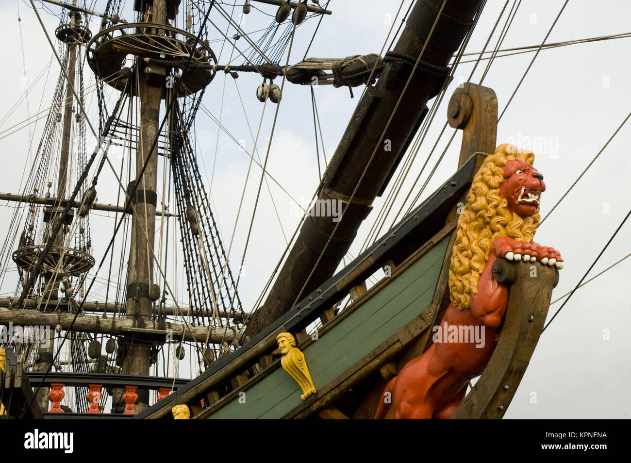 Old Sailing Ship Stock Photo