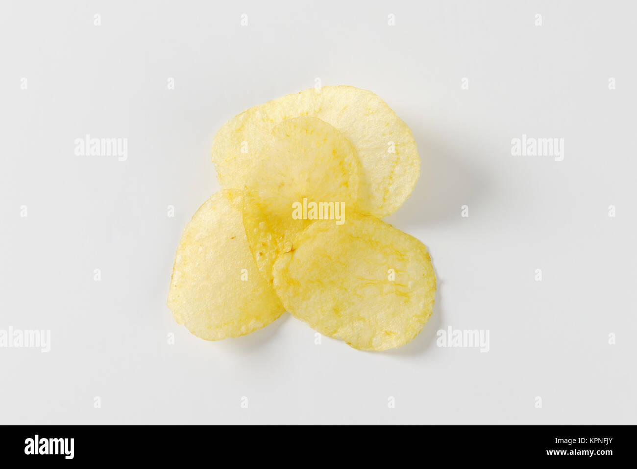 Salted potato chips Stock Photo Alamy