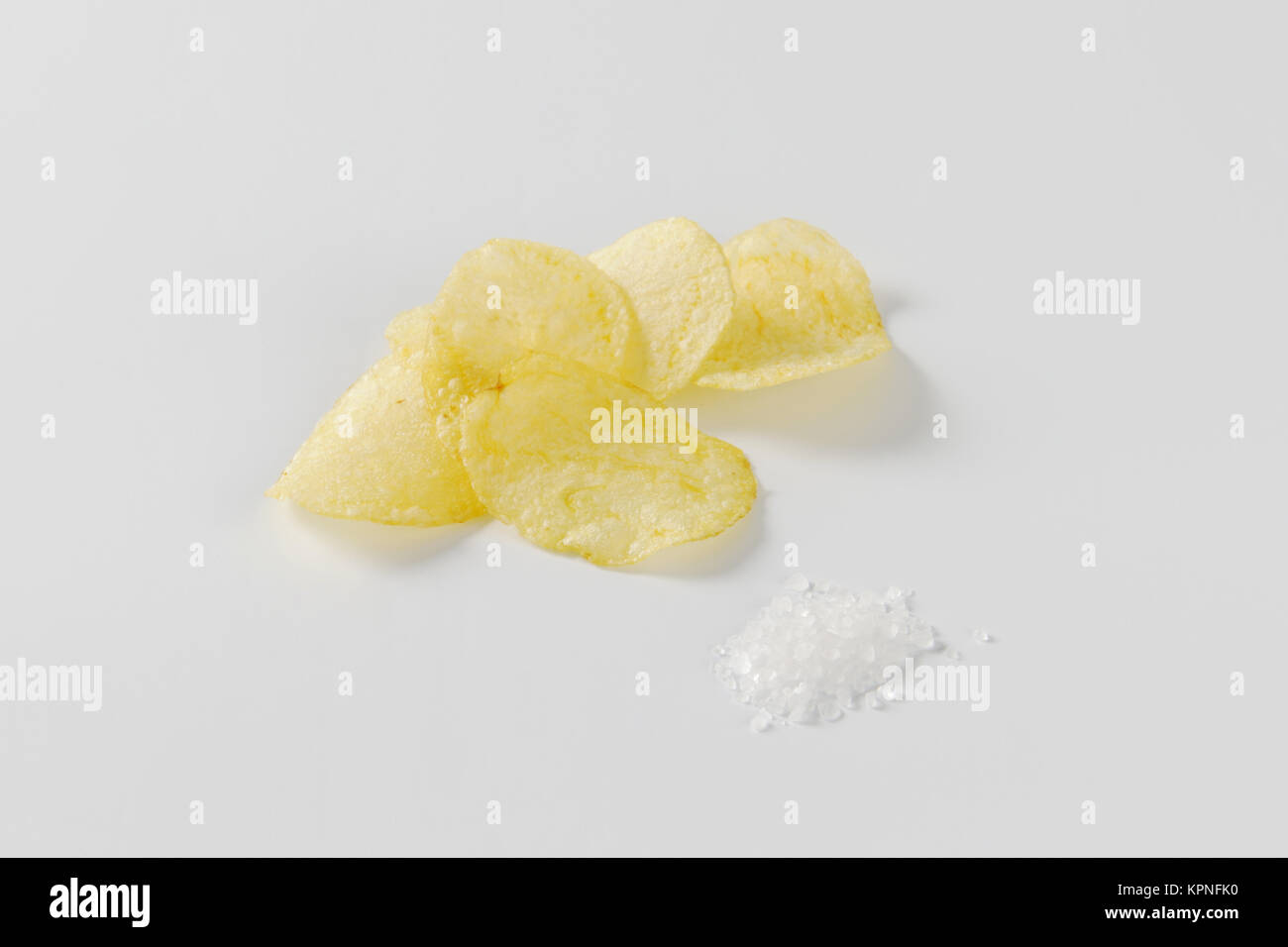 Salted potato chips Stock Photo Alamy