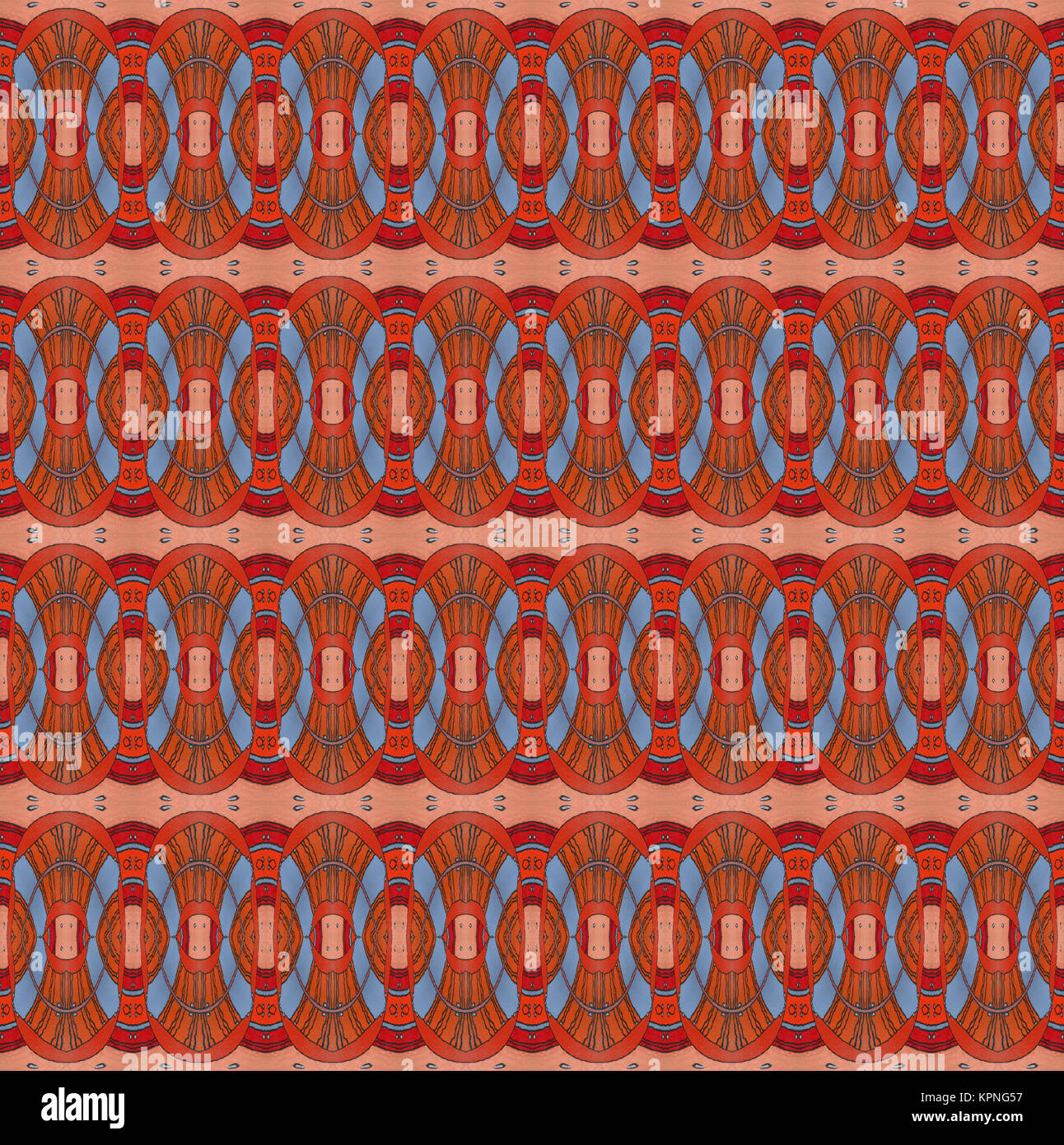 Abstract geometric seamless background ellipses pattern in red hi-res ...