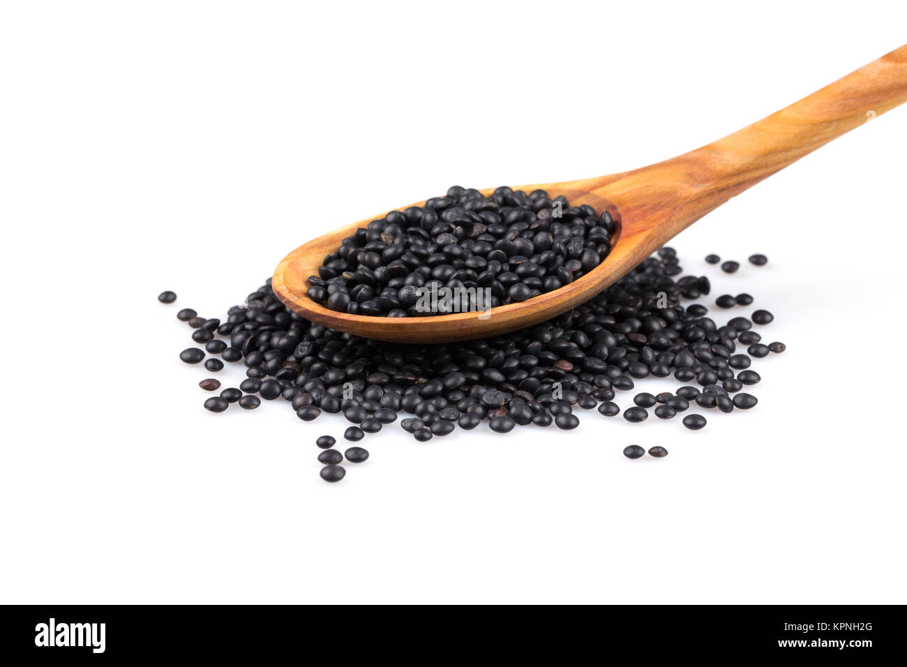 Black lentils beans Stock Photo Alamy