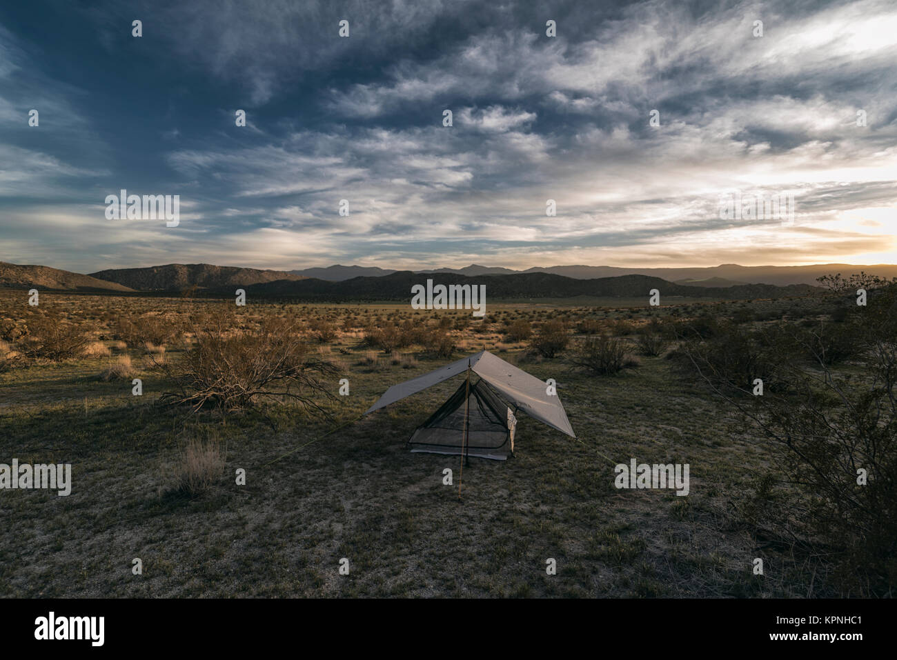 Desert tarp shelter hi-res stock photography and images - Alamy