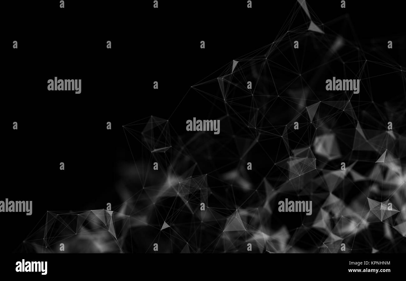 Abstract polygonal space low poly dark background Stock Photo - Alamy