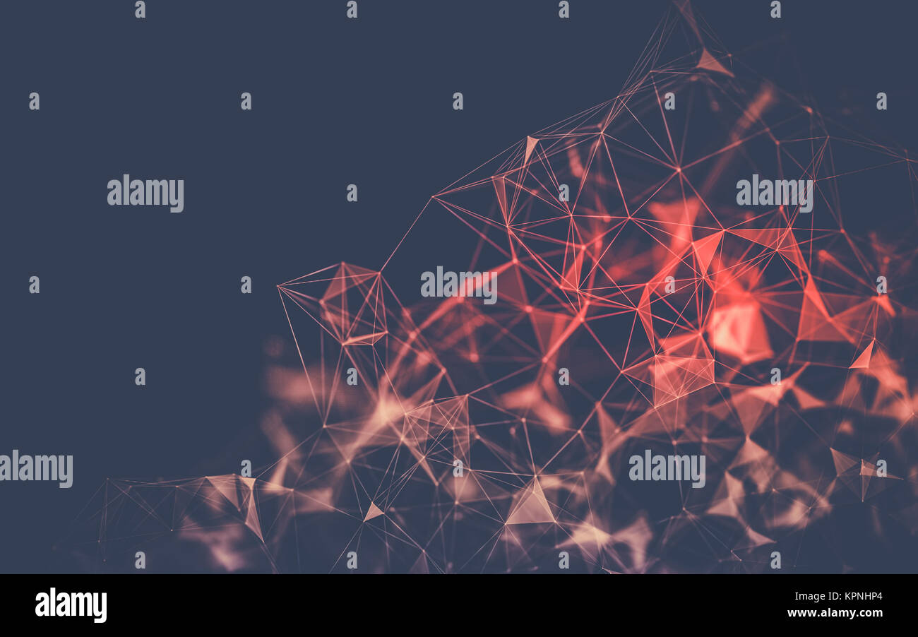 Abstract polygonal space low poly dark background Stock Photo - Alamy