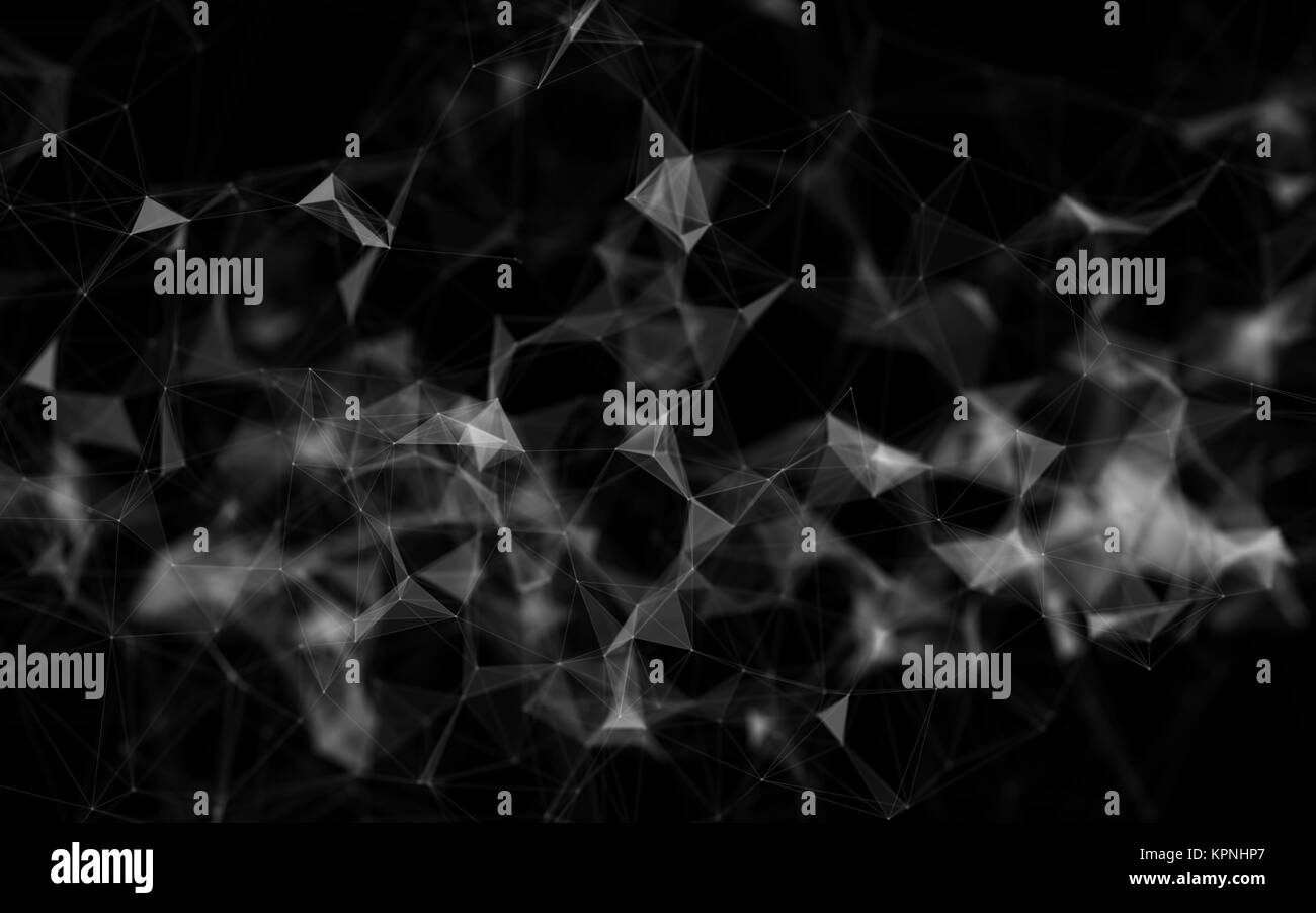 Abstract polygonal space low poly dark background Stock Photo - Alamy
